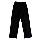 Hermes Vintage Wool Martin Margiela Era Logo Button Pleated Pants Black 38 — view 2