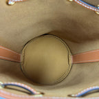 Celine Triomphe Small Drawstring Shoulder Bag Canvas Tan with Protective