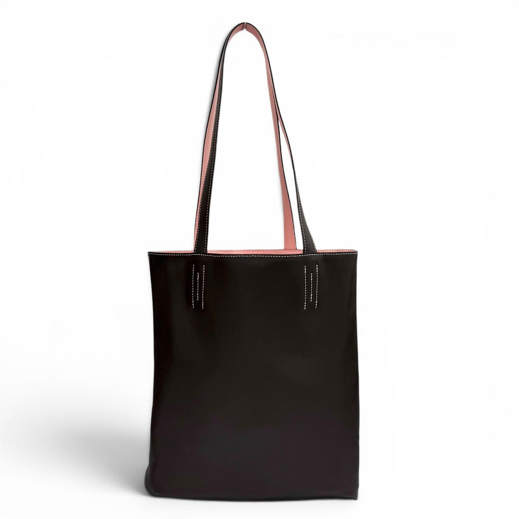 Hermes Neo Double Sens 35 Ebene Rose Sakura Swift Reversible Tote Bag