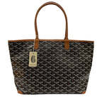Goyard Artois PM Ma Cage Tote in Canvas Leather Brown — view 3