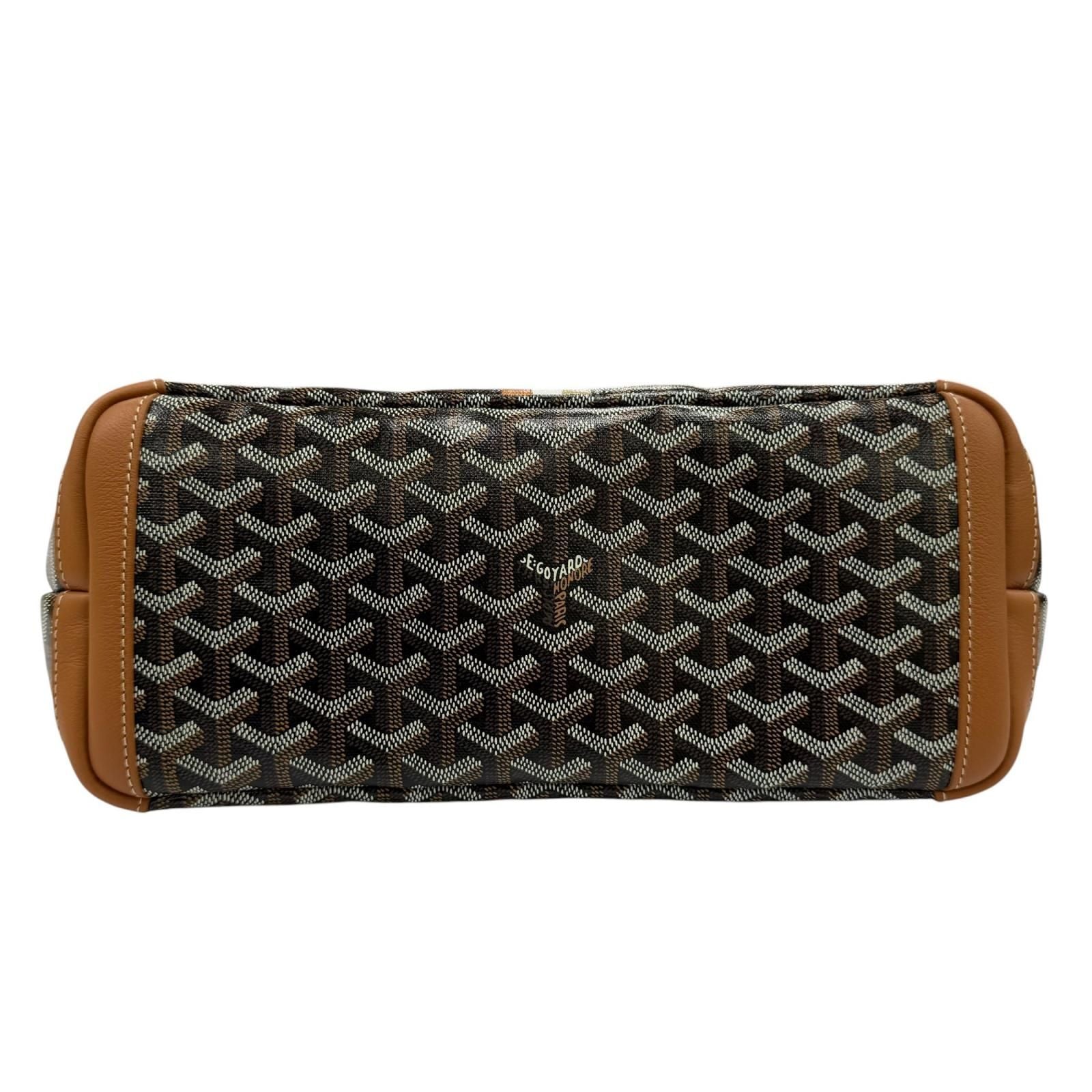 Goyard Artois PM Ma Cage Tote in Canvas Leather Brown — view 5