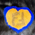 Fendi FF Logo Heart Motif Mink Zip Jacket Black 38 — view 6