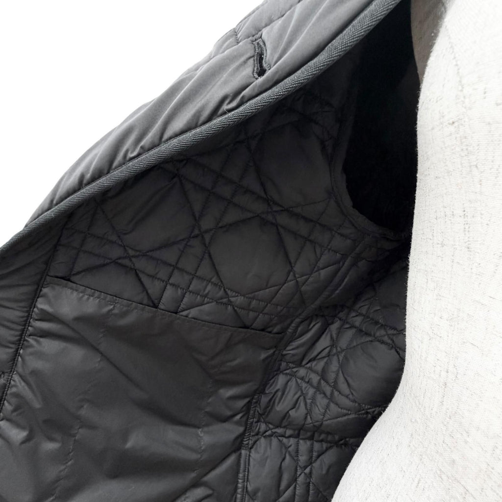 Dior Macro Cannage Quilted Jacket Black 38 — view 5
