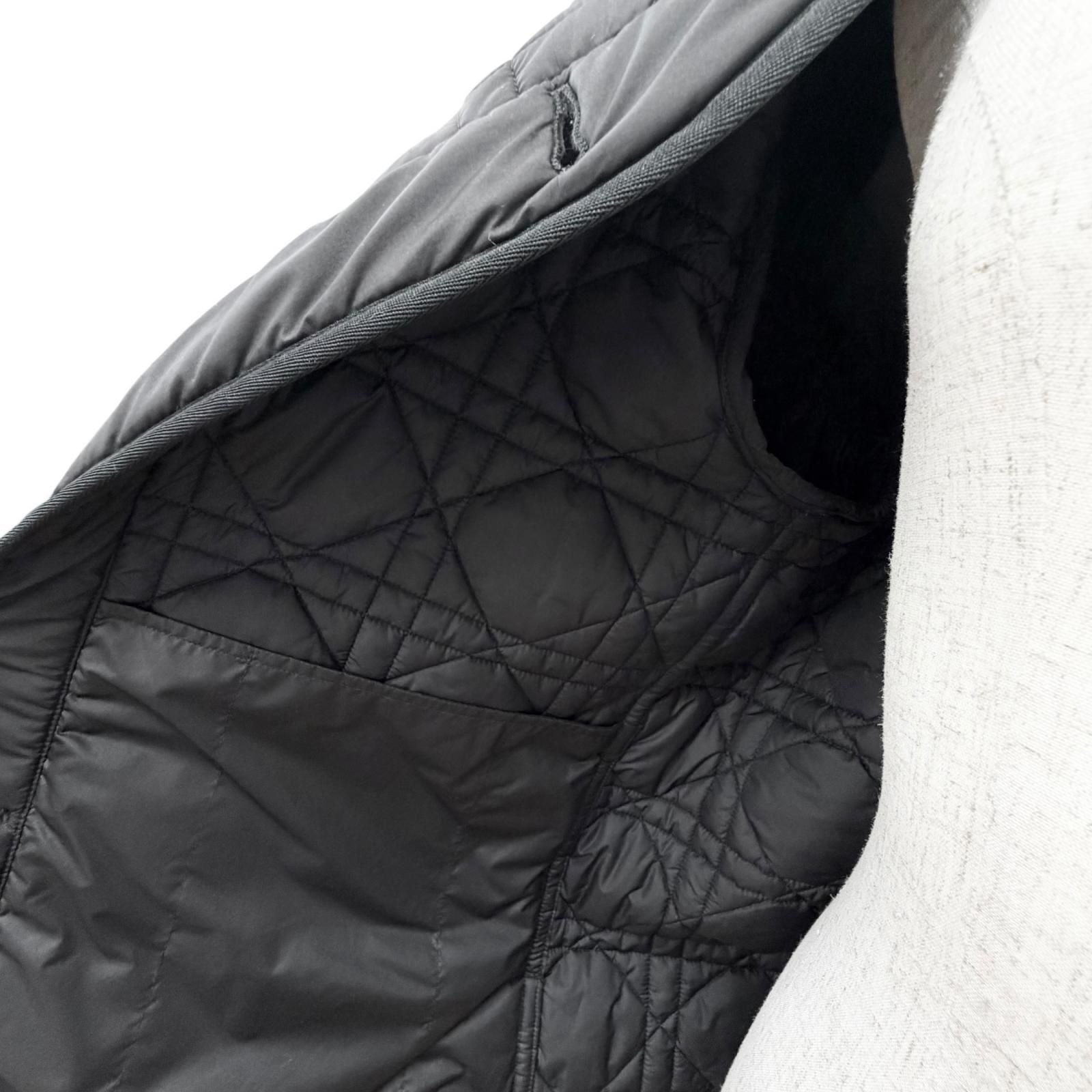 Dior Macro Cannage Quilted Jacket Black 38 — view 5