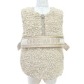 Dior Macro Cannage Fleece Reversible Vest Beige XS
