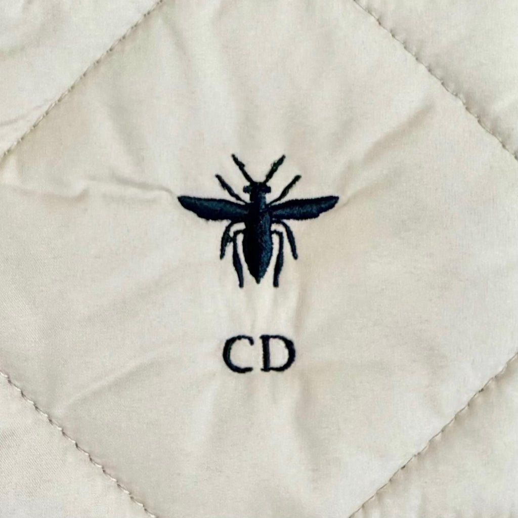 Dior Macro Cannage Fleece Reversible Vest Beige XS — view 8