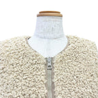 Dior Macro Cannage Fleece Reversible Vest Beige XS — view 5