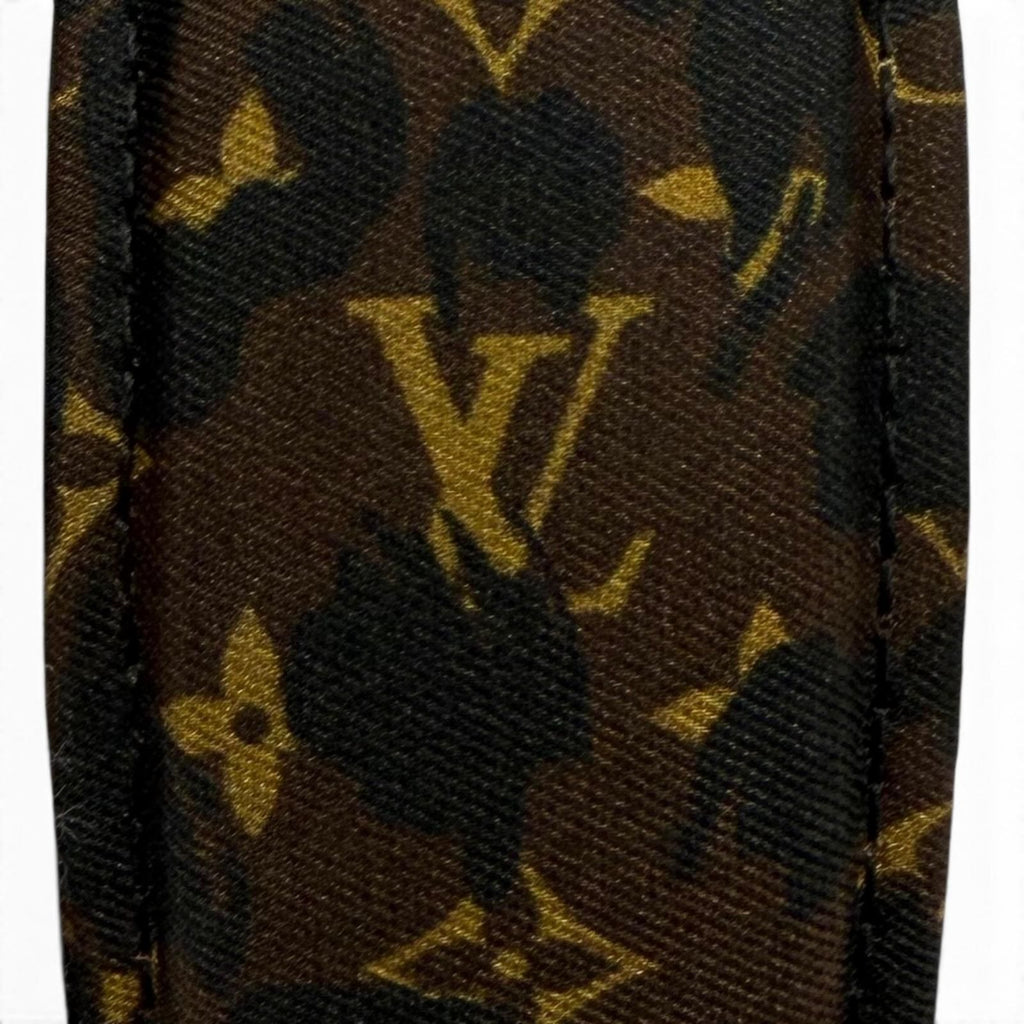 Louis Vuitton Headband LV Safari Monogram Leather Brown