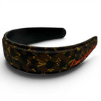 Louis Vuitton Headband LV Safari Monogram Leather Brown