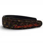 Louis Vuitton Headband LV Safari Monogram Leather Brown