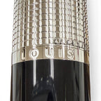 Louis Vuitton Doc Lacquer Plaid Pattern Cap Type Ballpoint Pen Silver Black