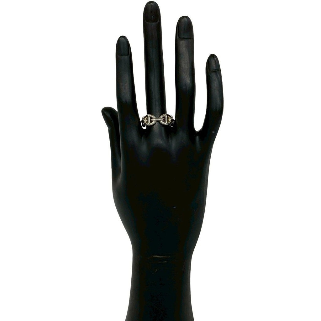 Hermes Chaine D'ancre Ring 925 Sterling Silver