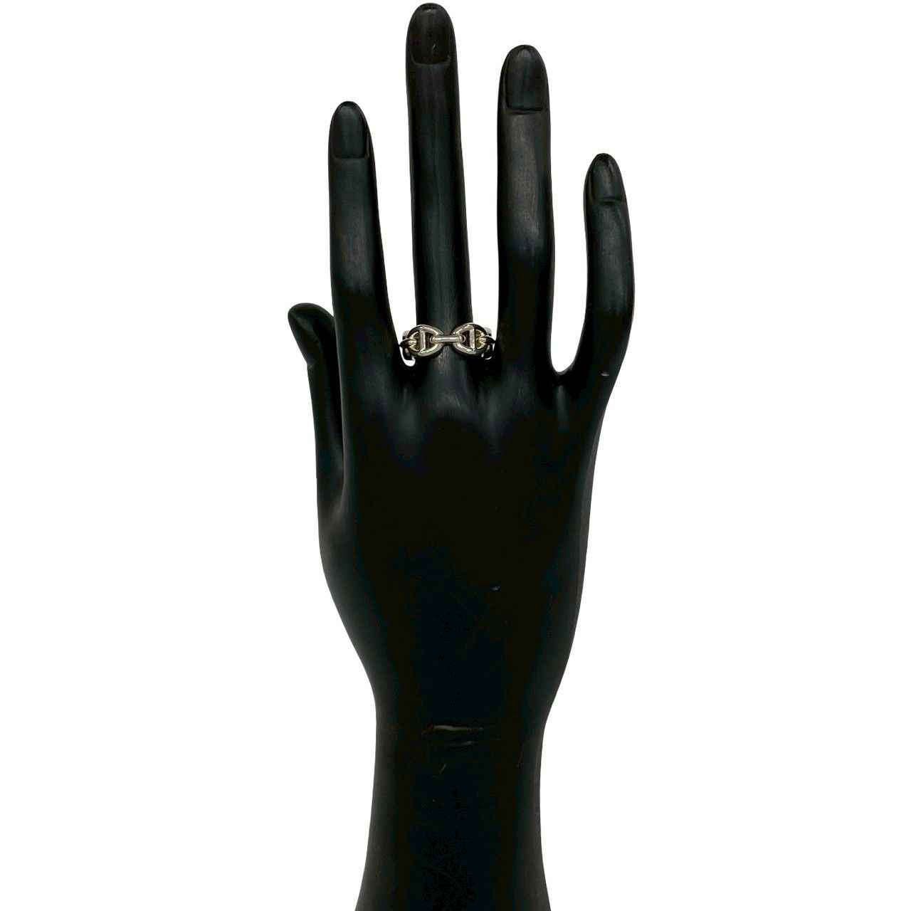 Hermes Chaine D'ancre Ring 925 Sterling Silver