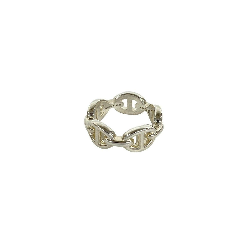 Hermes Chaine D'ancre Ring 925 Sterling Silver