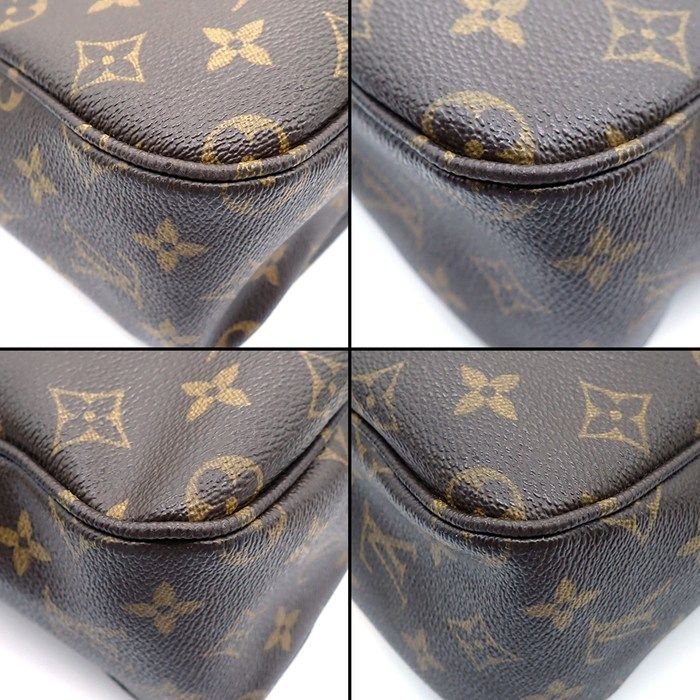 Louis Vuitton Shoulder Bag Sac Bosford Monogram Canvas Leather Gold