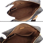 Louis Vuitton Shoulder Bag Sac Bosford Monogram Canvas Leather Gold