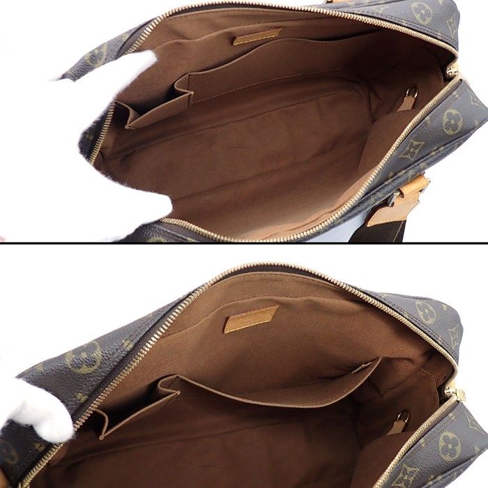 Louis Vuitton Shoulder Bag Sac Bosford Monogram Canvas Leather Gold