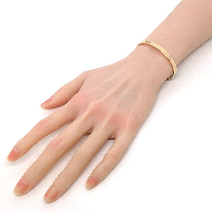 Hermes Bangle D'ancre PM XS 27 Points Diamond Total 18k Pink Gold Bracelet
