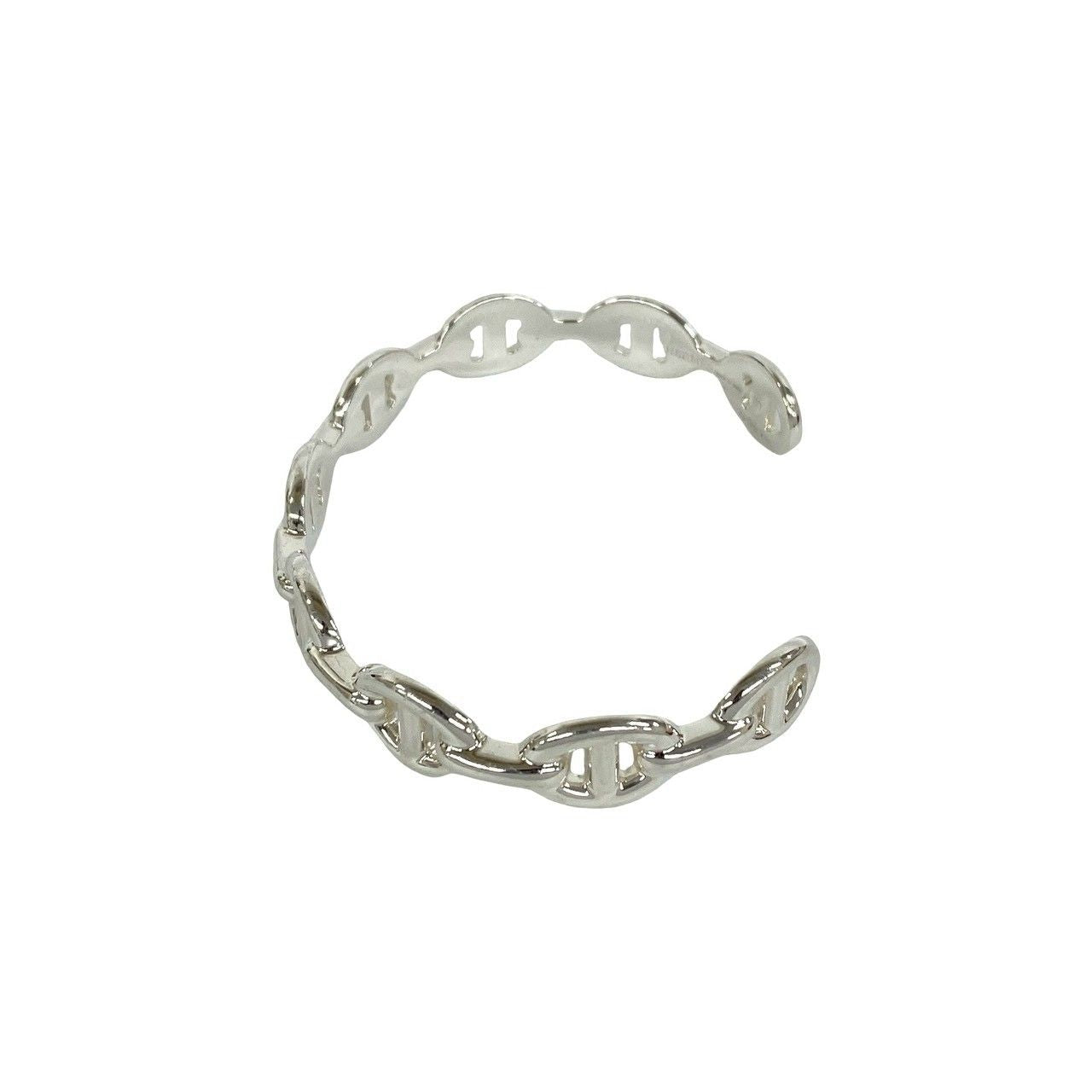 Hermes Included Enchainee Bangle 925 Sterling Silver Bracelet