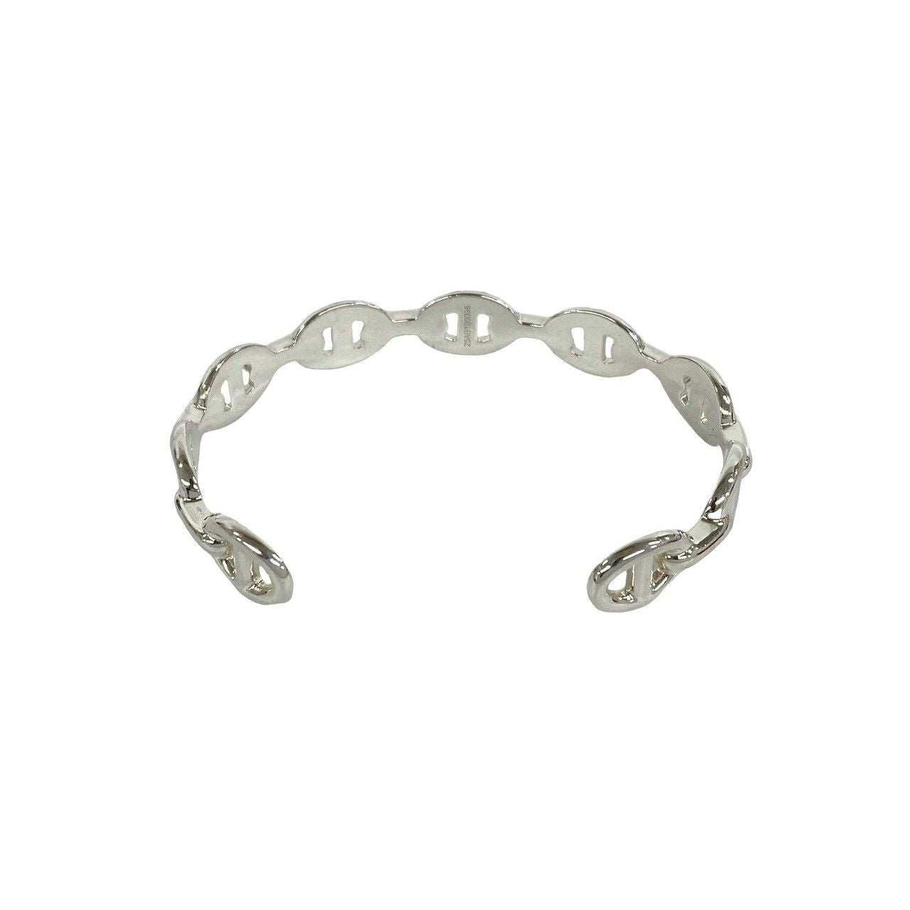 Hermes Included Enchainee Bangle 925 Sterling Silver Bracelet