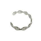 Hermes Included Enchainee Bangle 925 Sterling Silver Bracelet
