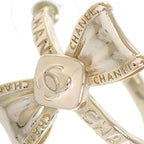 Chanel Ribbon Hoop CC Logo Earrings Metal Gold — view 6