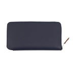 Hermes Wallet Azap Long Silk in Blue Nuit Silver