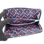 Hermes Wallet Azap Long Silk in Blue Nuit Silver
