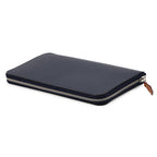 Hermes Wallet Azap Long Silk in Blue Nuit Silver