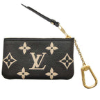Louis Vuitton Coin Case Monogram Empreinte Card&key Pochette Cles Black Beige