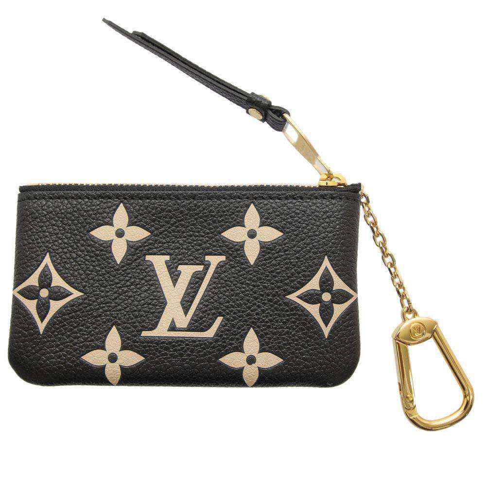 Louis Vuitton Coin Case Monogram Empreinte Card&key Pochette Cles Black Beige