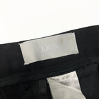 Dior Homme Slim Tapered Pants Side Line Trousers 40 Black Bottom — view 7