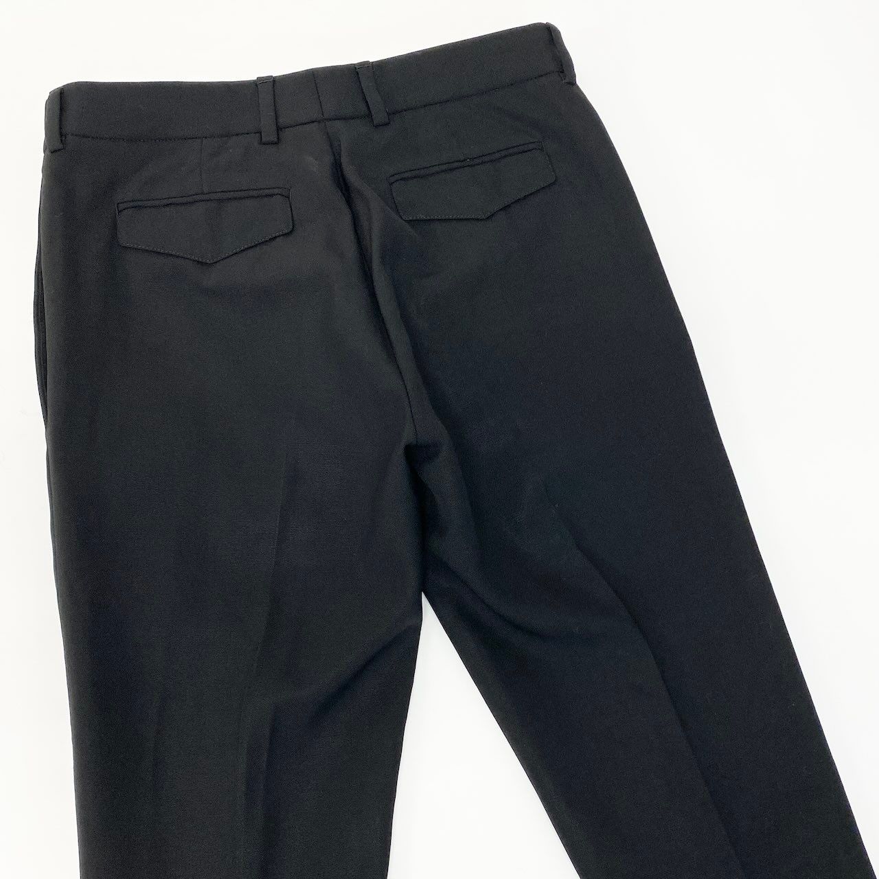 Dior Homme Slim Tapered Pants Side Line Trousers 40 Black Bottom — view 4