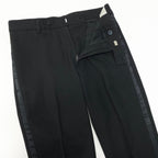 Dior Homme Slim Tapered Pants Side Line Trousers 40 Black Bottom — view 3