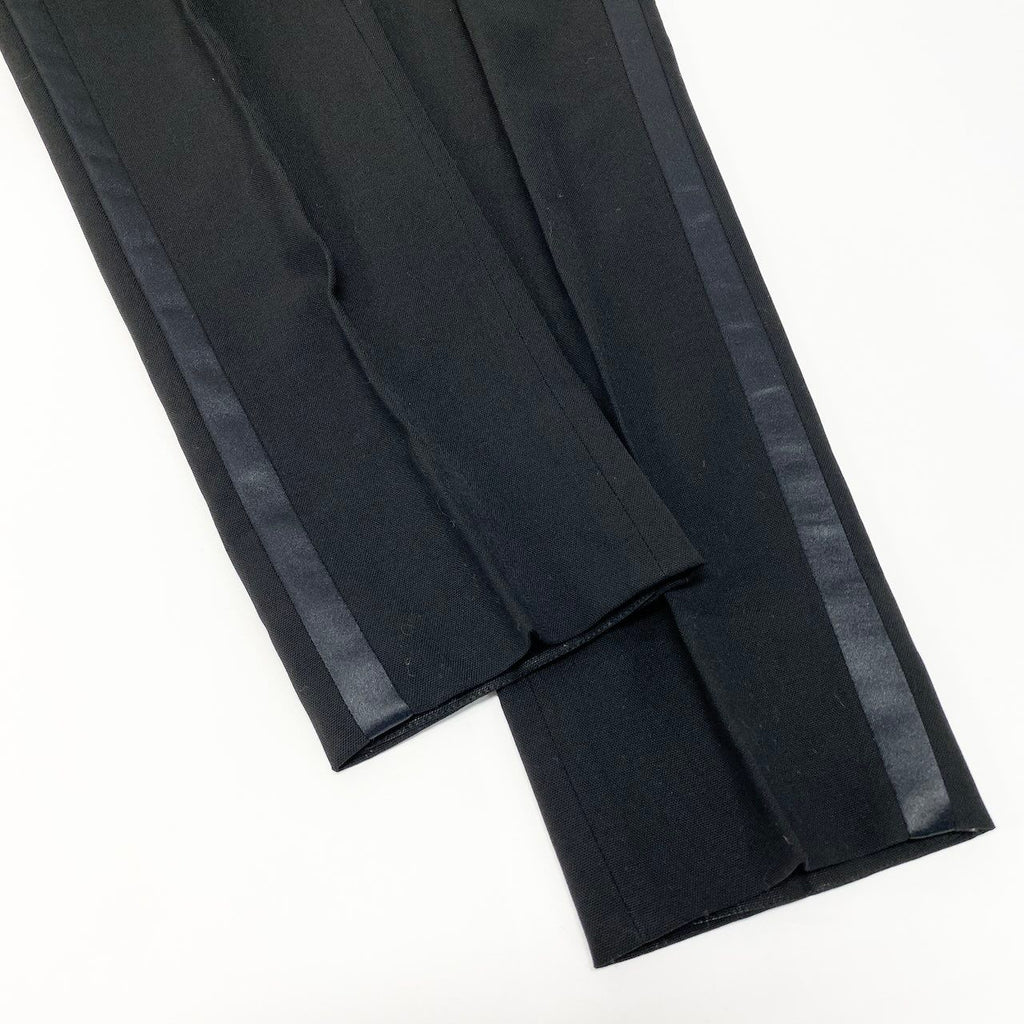 Dior Homme Slim Tapered Pants Side Line Trousers 40 Black Bottom — view 5