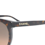 Chanel Sunglasses Brown Gold CC Logo Eyewear