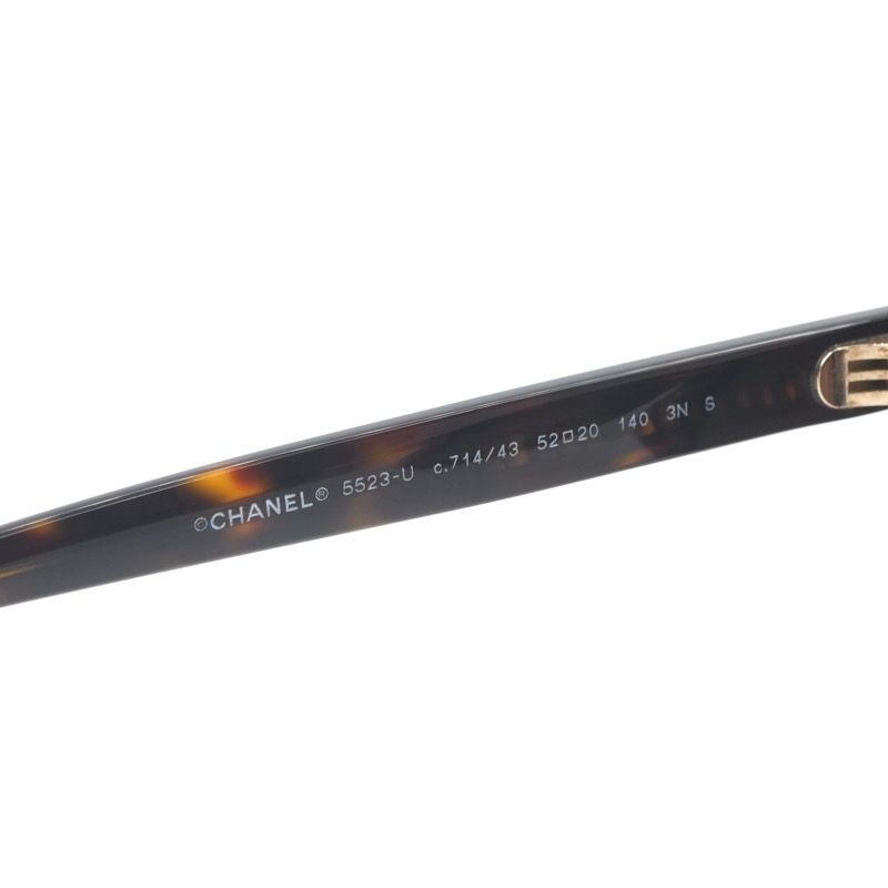Chanel Sunglasses Brown Gold CC Logo Eyewear