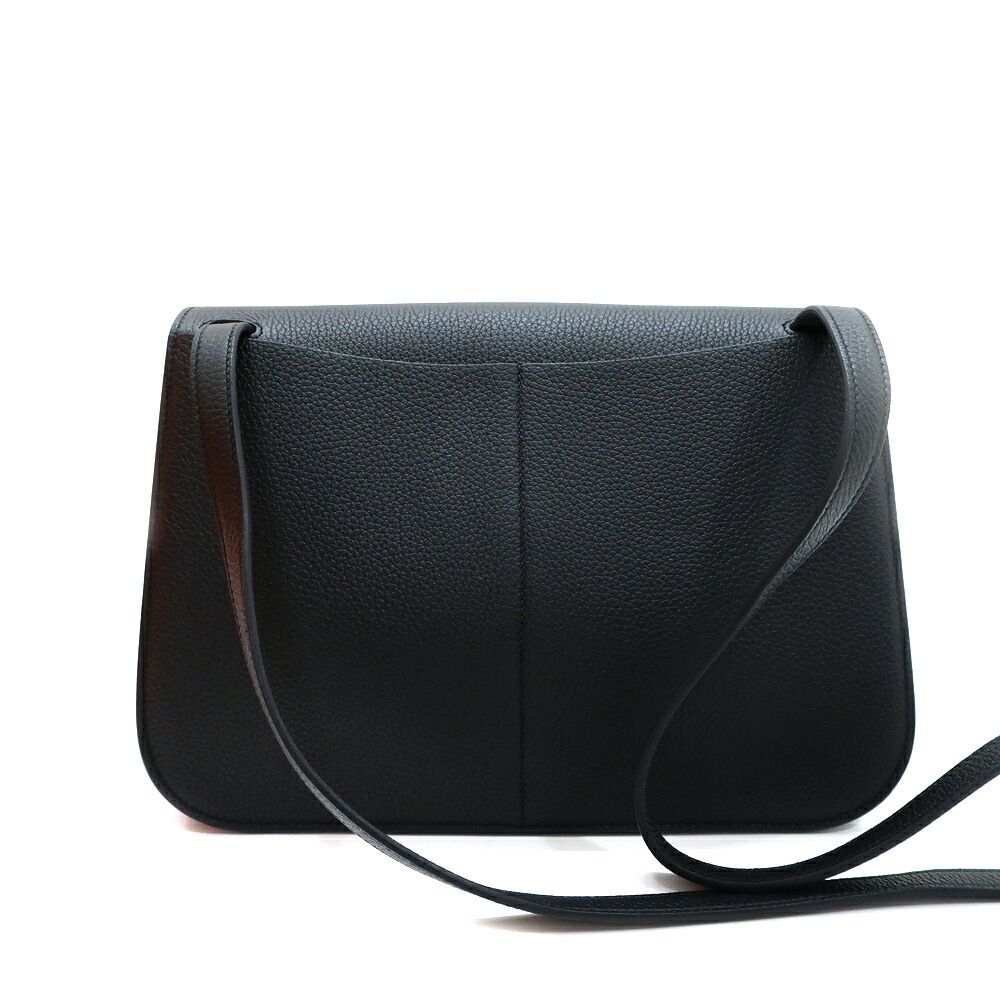 Hermes Heaven Halzan 31 Black Noir Bag Silver