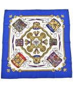 Hermes Bandana Scarf Blue
