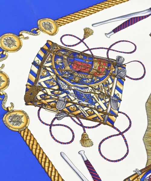 Hermes Bandana Scarf Blue