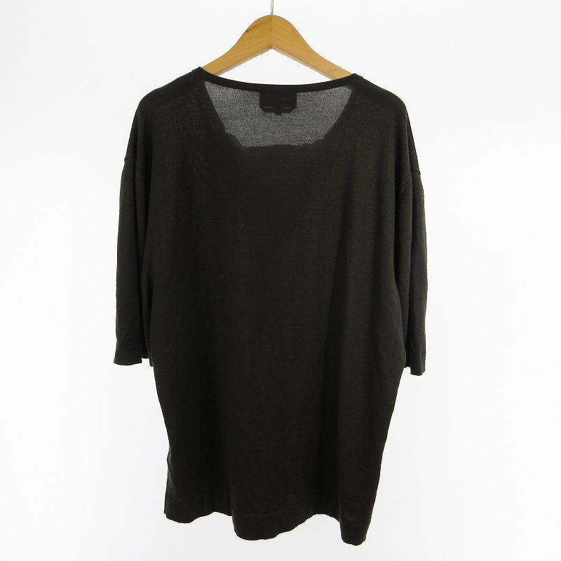 Hermes XL Cashmere Silk Knit Sweater Short Sleeve Lightweight Cut Replacement — view 2