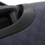 Gucci Travel Bag Savoy Cabin Trolley Small GG Supreme Canvas Leather Navy