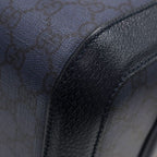 Gucci Travel Bag Savoy Cabin Trolley Small GG Supreme Canvas Leather Navy