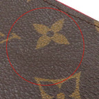 Louis Vuitton Card Case Multicult Monogram Canvas Fuchsia Gold Brown Business