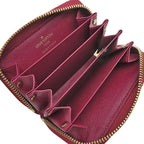 Louis Vuitton Card Case Multicult Monogram Canvas Fuchsia Gold Brown Business