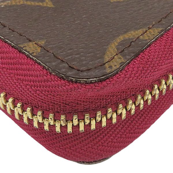 Louis Vuitton Card Case Multicult Monogram Canvas Fuchsia Gold Brown Business