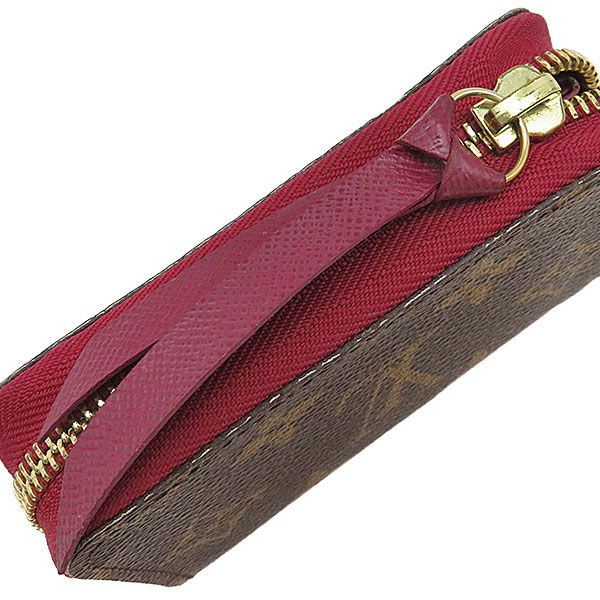 Louis Vuitton Card Case Multicult Monogram Canvas Fuchsia Gold Brown Business