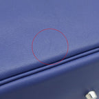 Hermes 2-Way Bag Lindy 26 Tresage Veau Swift Blue Brighton Capucines Saffiano