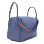 Hermes 2-Way Bag Lindy 26 Tresage Veau Swift Blue Brighton Capucines Saffiano