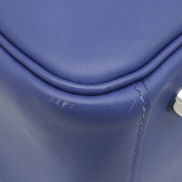 Hermes 2-Way Bag Lindy 26 Tresage Veau Swift Blue Brighton Capucines Saffiano